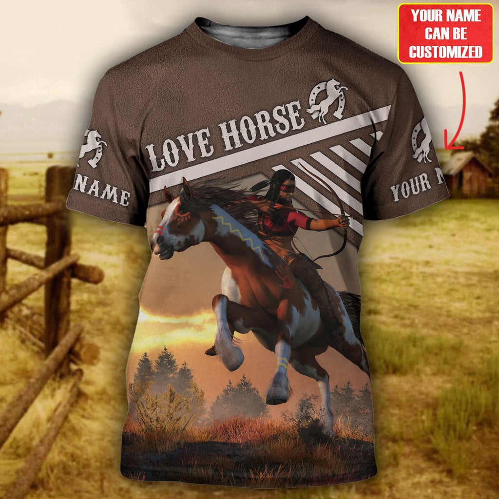 Personalized Name Horse AK39 All Over Printed Unisex Shirt
