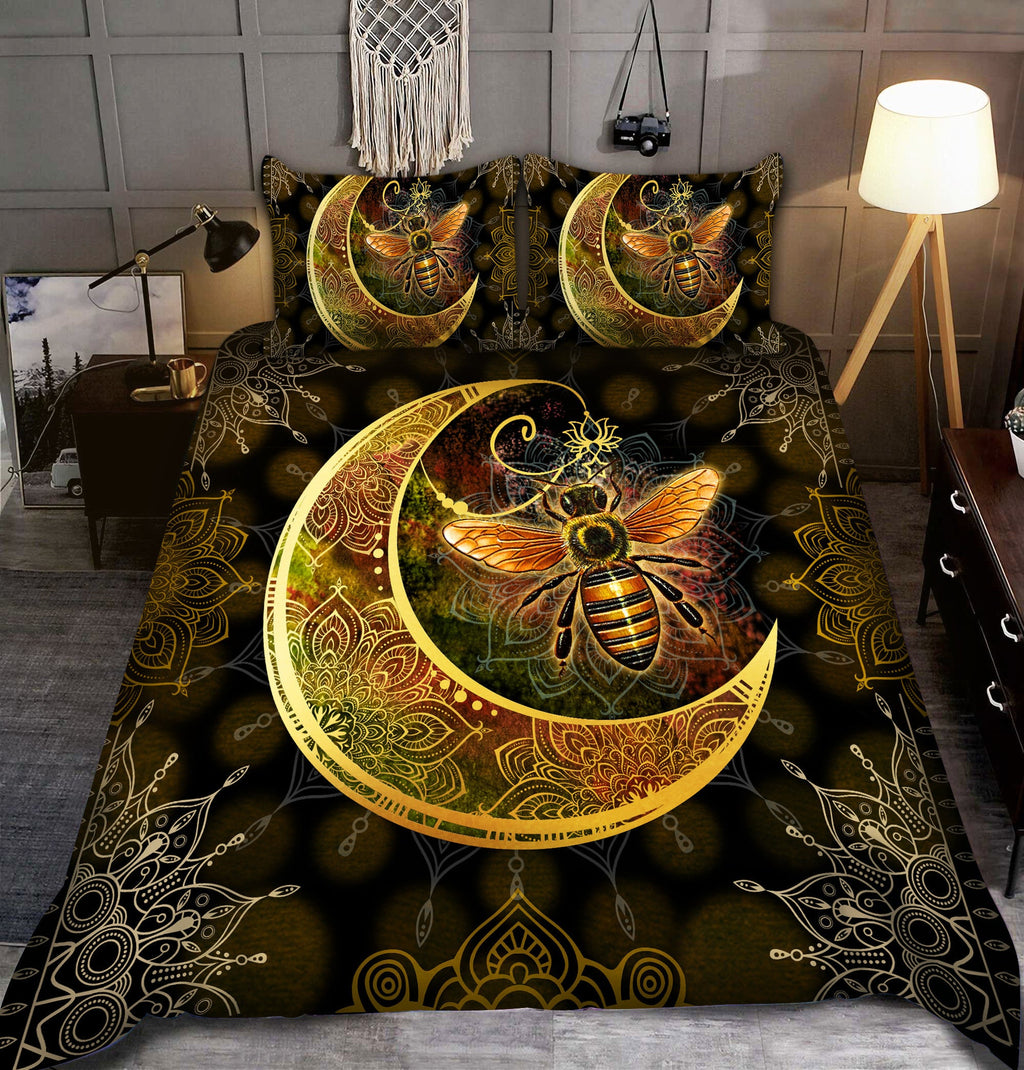 Honey Bee Q2 All Over Printed Bedding Set