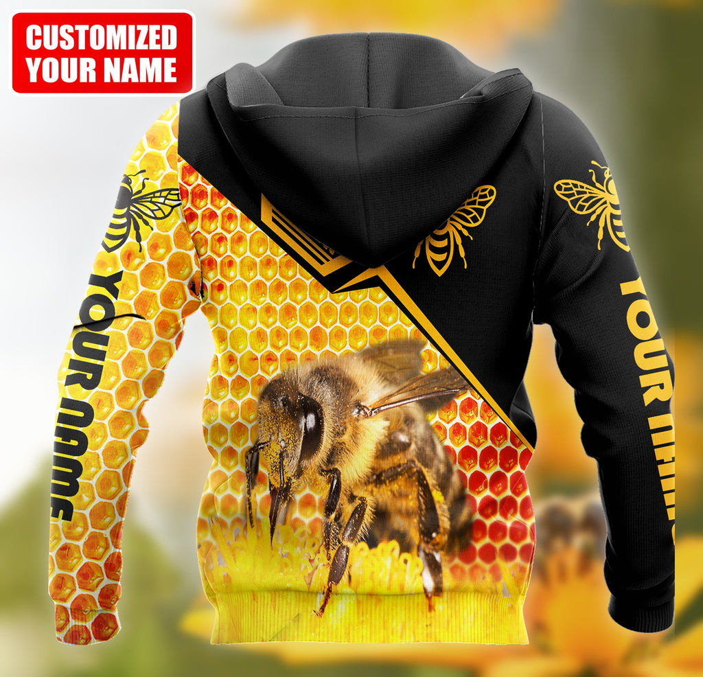 Personalized Name Honey Bee 3 All Over Printed Unisex Shirt Q110101
