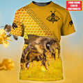 Personalized Name Honey Bee Q4 All Over Printed Unisex Shirt Q040408