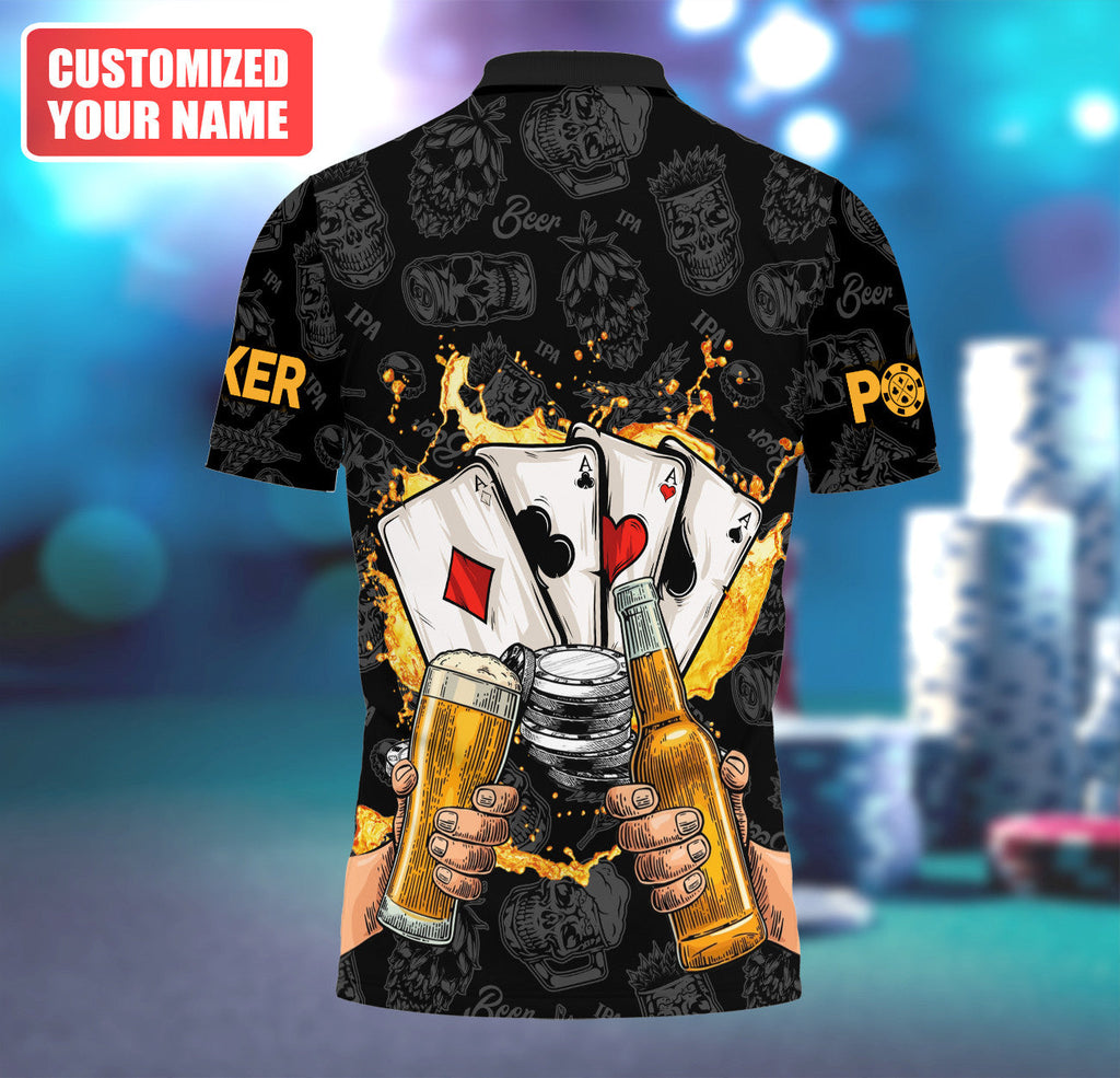 Personalized Name Poker Beer All Over Printed Unisex Shirt Q170501