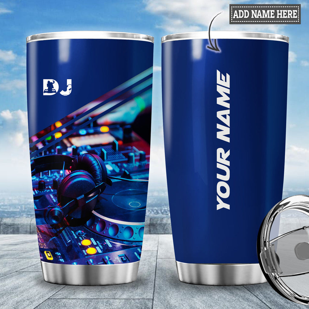 Personalized Name Disc Jockey Q4 Tumbler 20oz 30oz Cup