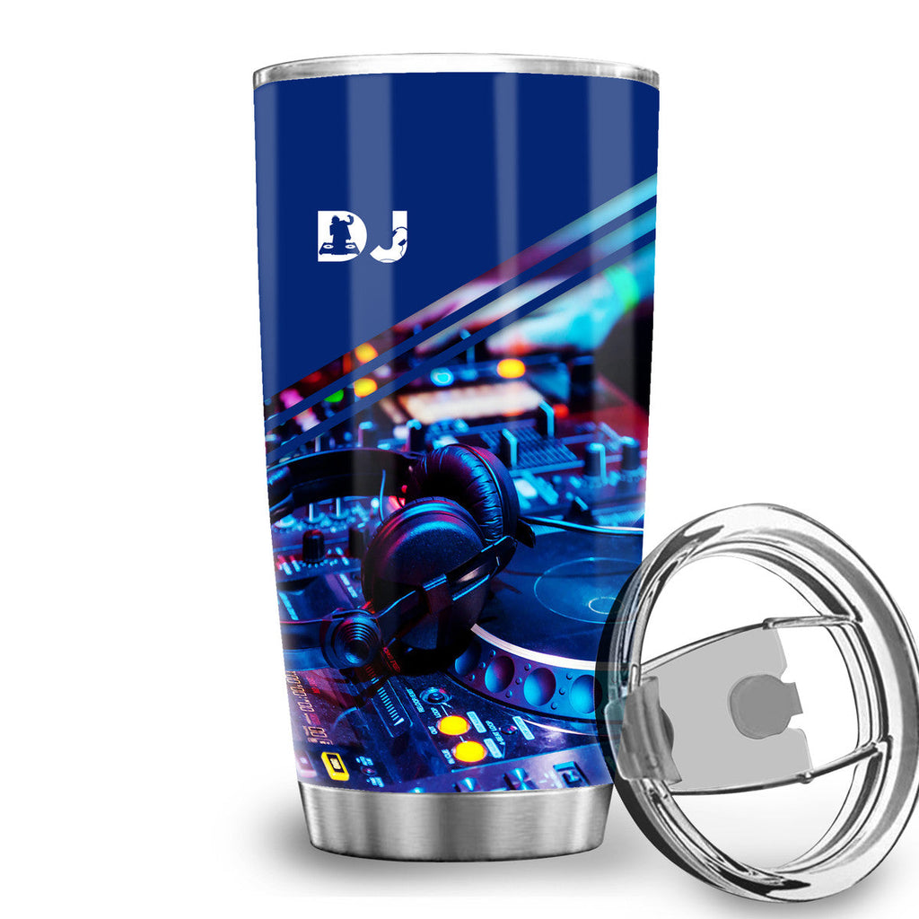 Personalized Name Disc Jockey Q4 Tumbler 20oz 30oz Cup