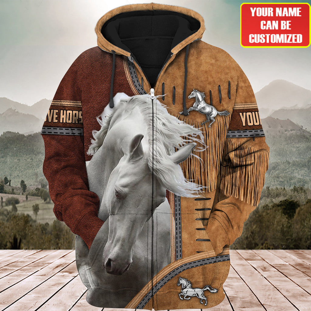 Personalized Name Love Horse Q6 All Over Printed Unisex Shirt