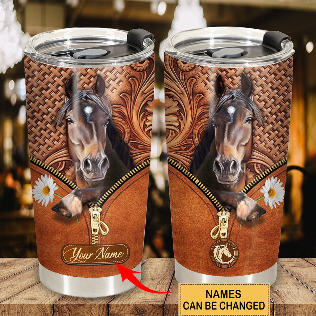Personalized Name Horse Q3 Tumbler 20oz 30oz Cup