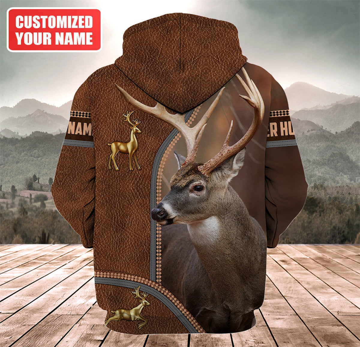 Personalized Name Deer Hunting Q7 All Over Printed Unisex Shirt