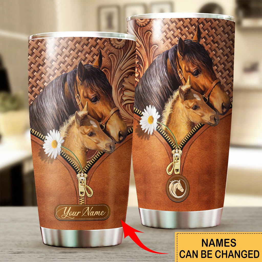 Personalized Name Horse Q2 Tumbler 20oz 30oz Cup