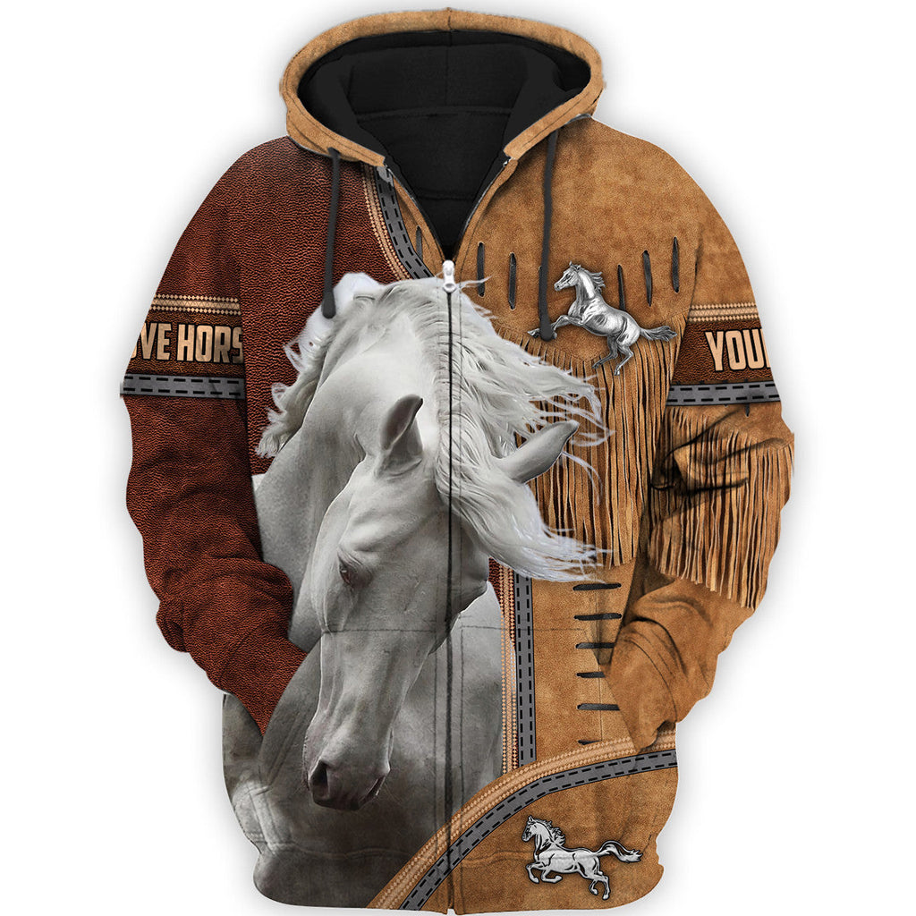 Personalized Name Love Horse Q6 All Over Printed Unisex Shirt