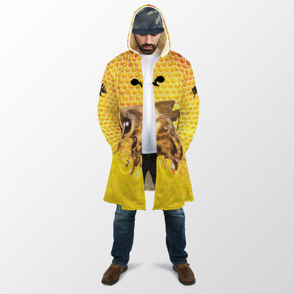 Personalized Name Honey Bee Hooded Cloak Q300801