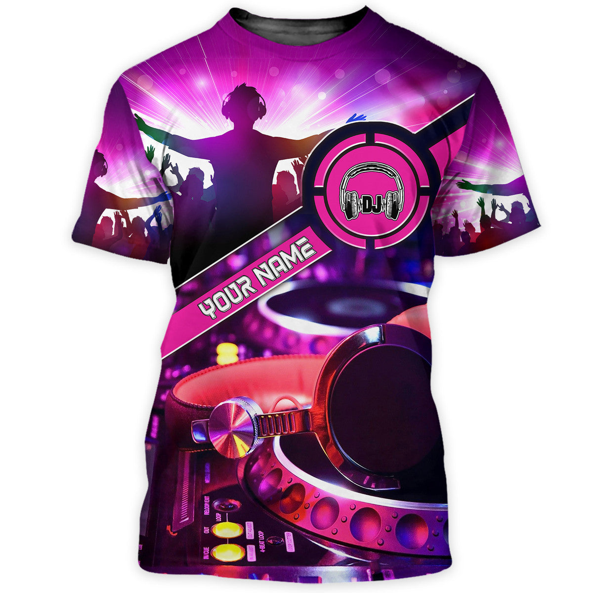 Personalized Name Disc Jockey Q78 All Over Printed Unisex Shirt Q260804