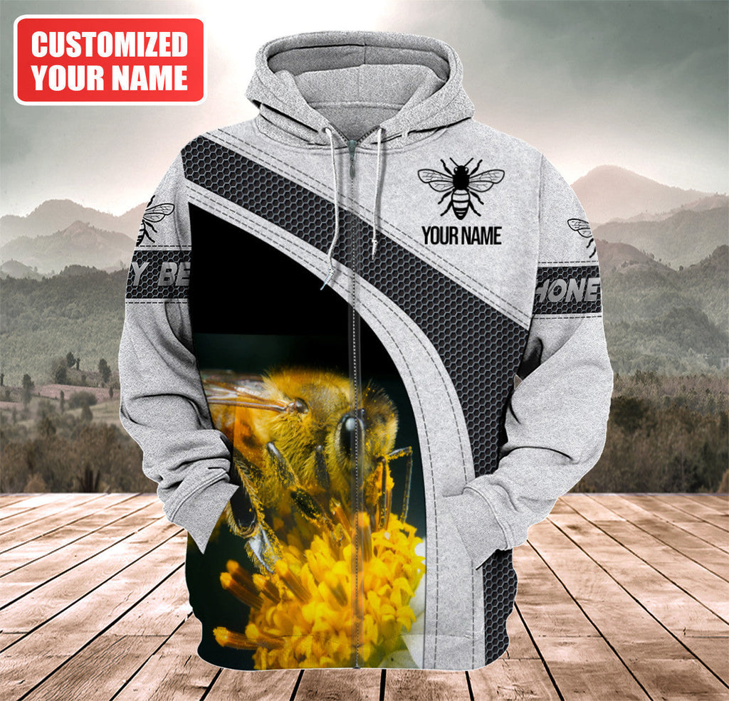 Personalized Name Honey Bee 5 All Over Printed Unisex Shirt Q090503