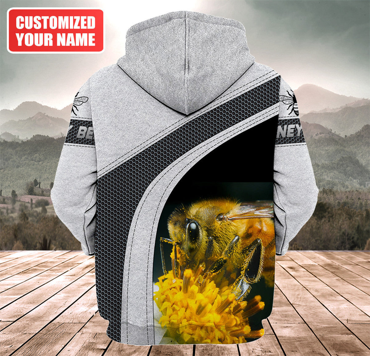 Personalized Name Honey Bee 5 All Over Printed Unisex Shirt Q090503