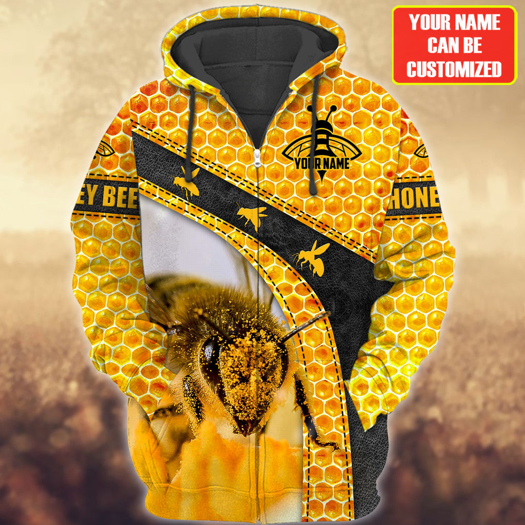 Personalized Name Honey Bee 6 All Over Printed Unisex Shirt Q181105