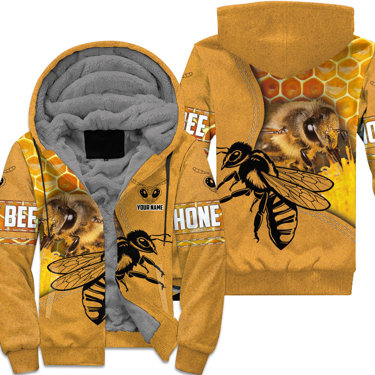 Personalized Name Honey Bee 3Q All Over Printed Unisex Shirt Q251101