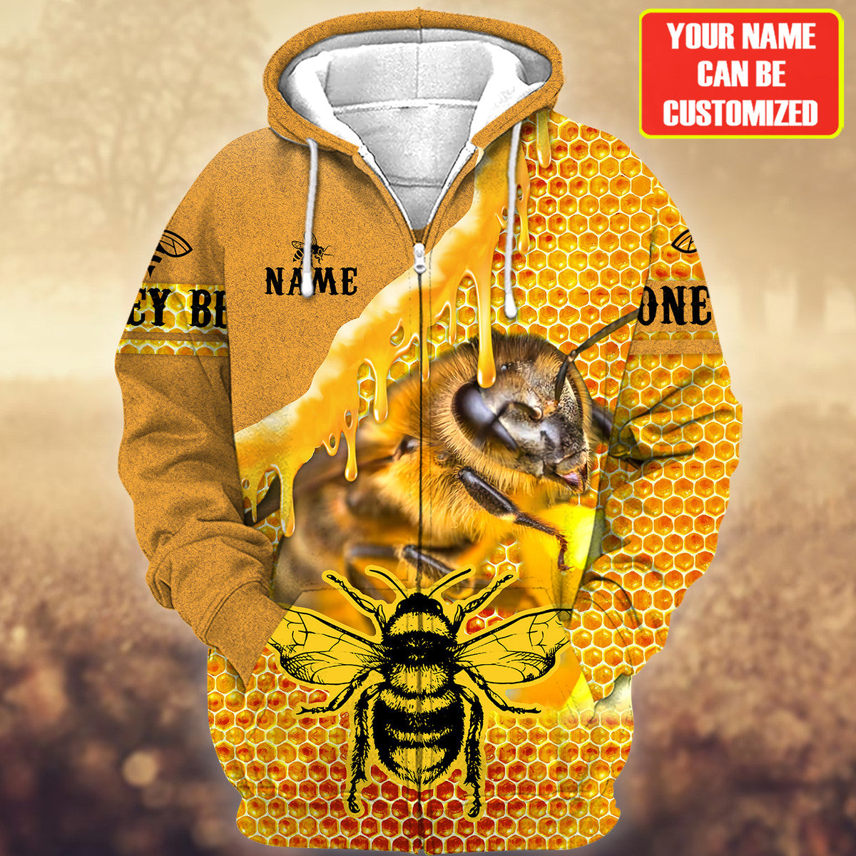 Personalized Name Honey Bee 7 All Over Printed Unisex Shirt Q231202