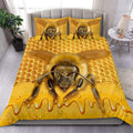 Cool Honey Bee All Over Printed Bedding Set
