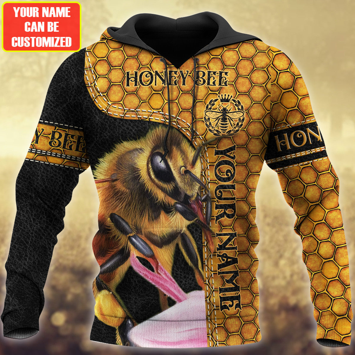 Personalized Name Honey Bee 8 All Over Printed Unisex Shirt Q100202