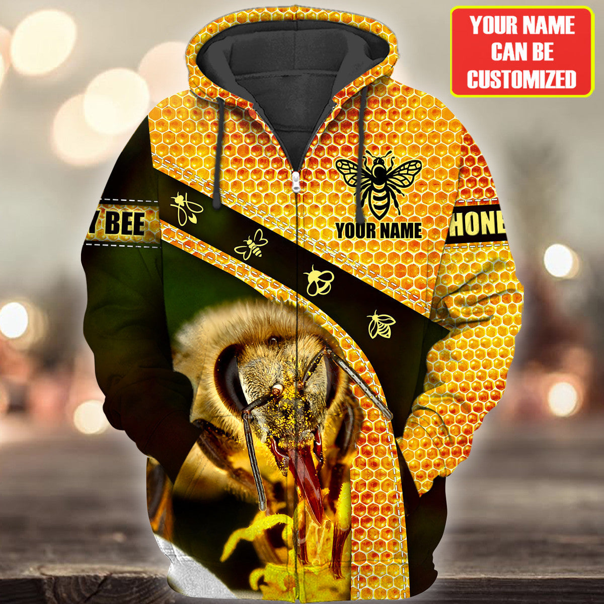 Personalized Name Honey Bee 9 All Over Printed Unisex Shirt Q010301