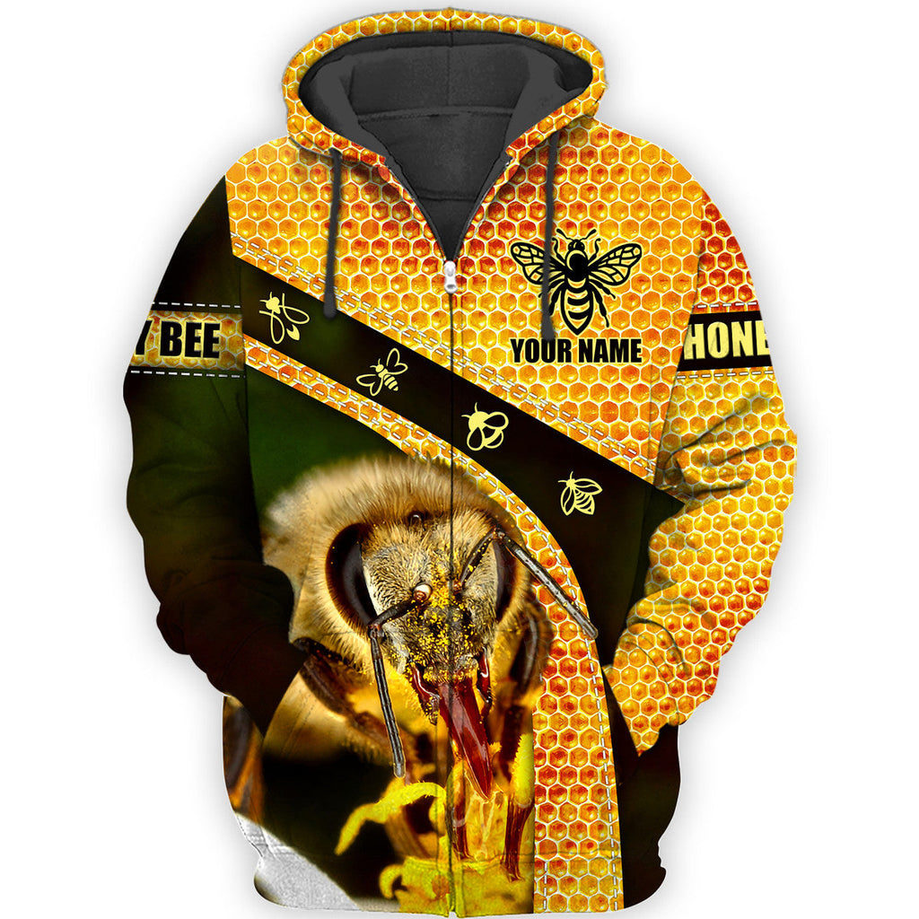 Personalized Name Honey Bee 9 All Over Printed Unisex Shirt Q010301