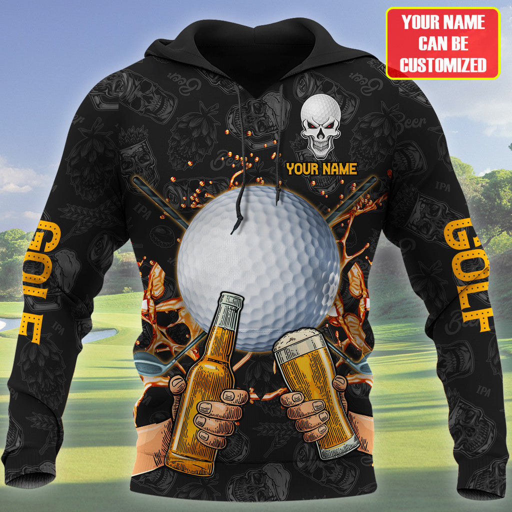Personalized Name Golf Beer All Over Printed Unisex Shirt Q140306