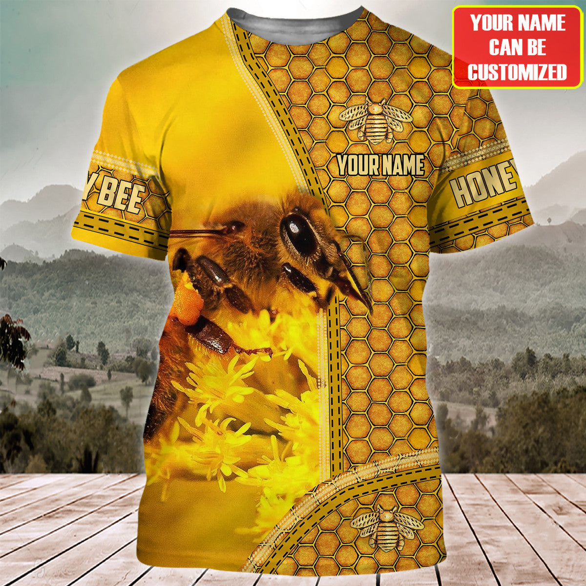 Personalized Name Honey Bee 10 All Over Printed Unisex Shirt Q270406