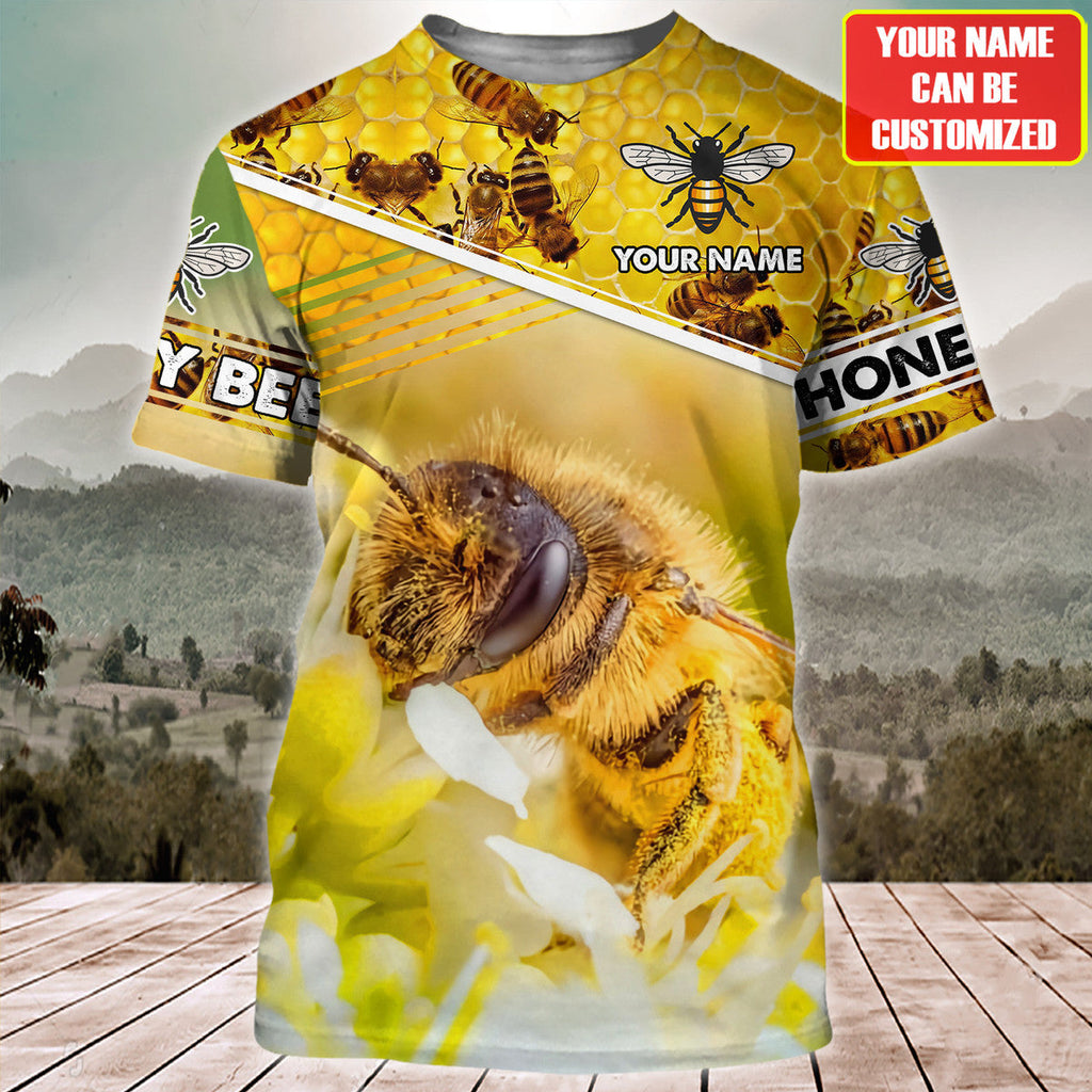 Personalized Name Honey Bee 13 All Over Printed Unisex Shirt Q180501