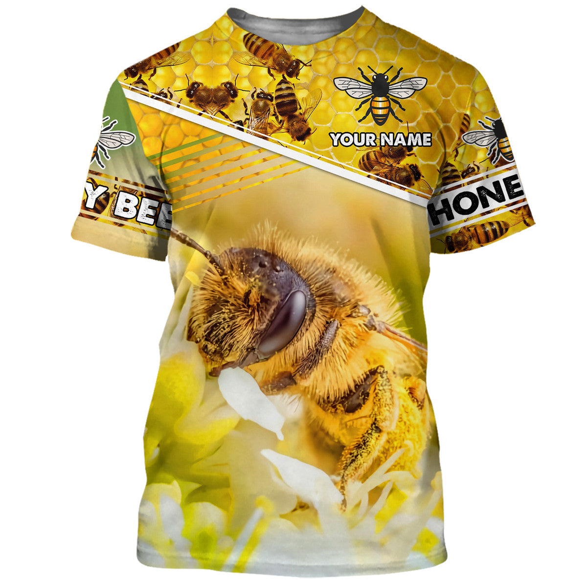 Personalized Name Honey Bee 13 All Over Printed Unisex Shirt Q180501