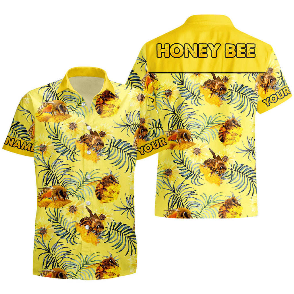 Personalized Honey Bee Tropical Hawaii Shirt Beach Short Q300504