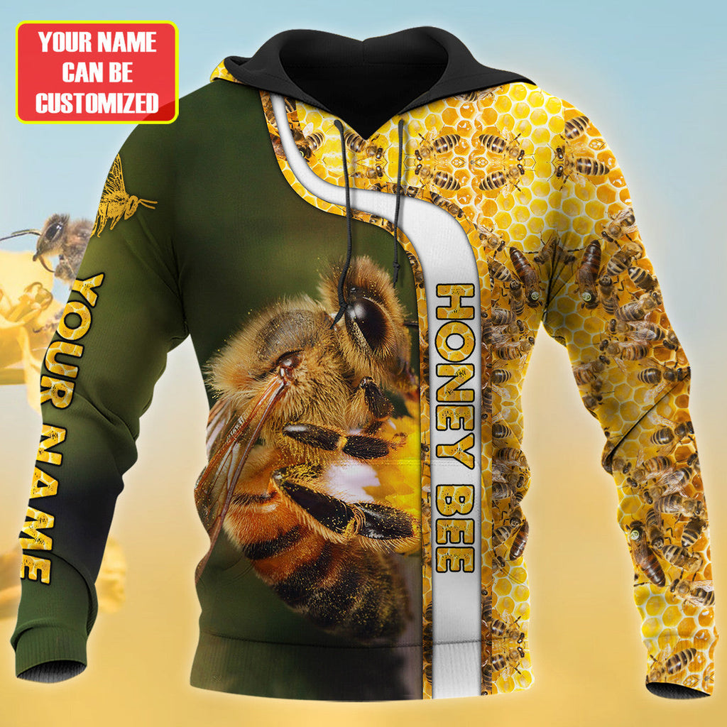 Personalized Name Honey Bee 16 All Over Printed Unisex Shirt Q110801