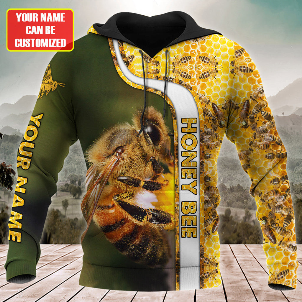 Personalized Name Honey Bee 16 All Over Printed Unisex Shirt Q110801
