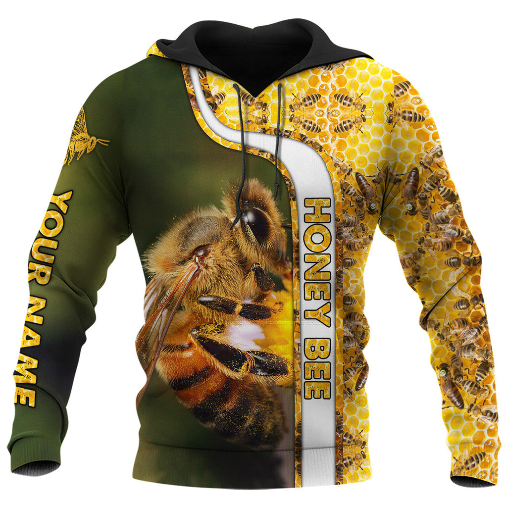 Personalized Name Honey Bee 16 All Over Printed Unisex Shirt Q110801
