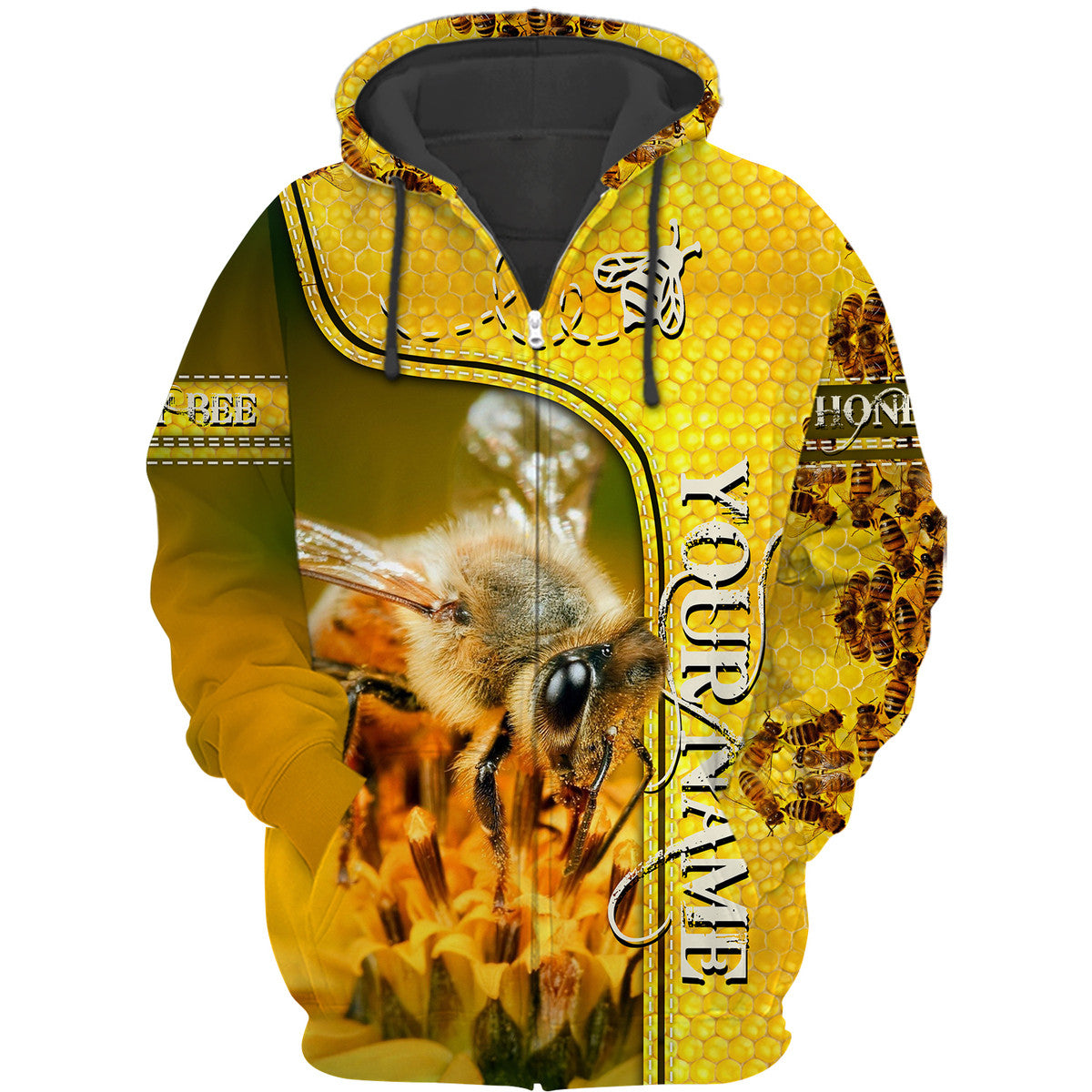 Personalized Name Honey Bee 18 All Over Printed Unisex Shirt Q050904