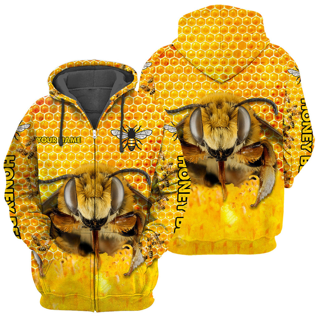 Personalized Name Honey Bee 21 All Over Printed Unisex Shirt Q190103