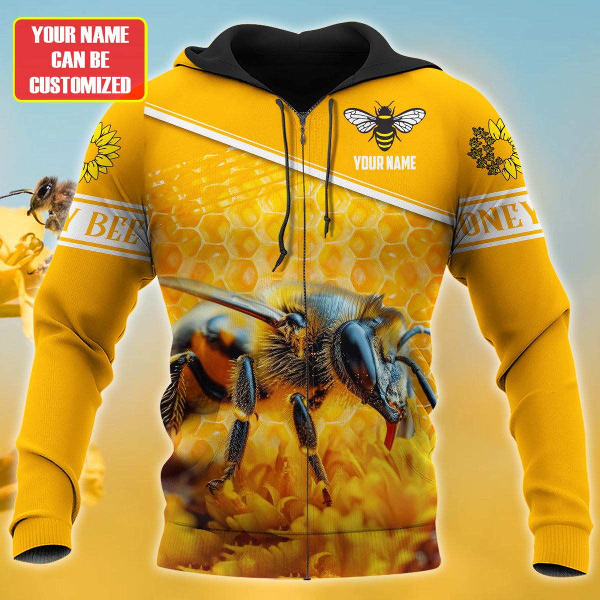 Personalized Name Honey Bee 24 All Over Printed Unisex Shirt Q070801