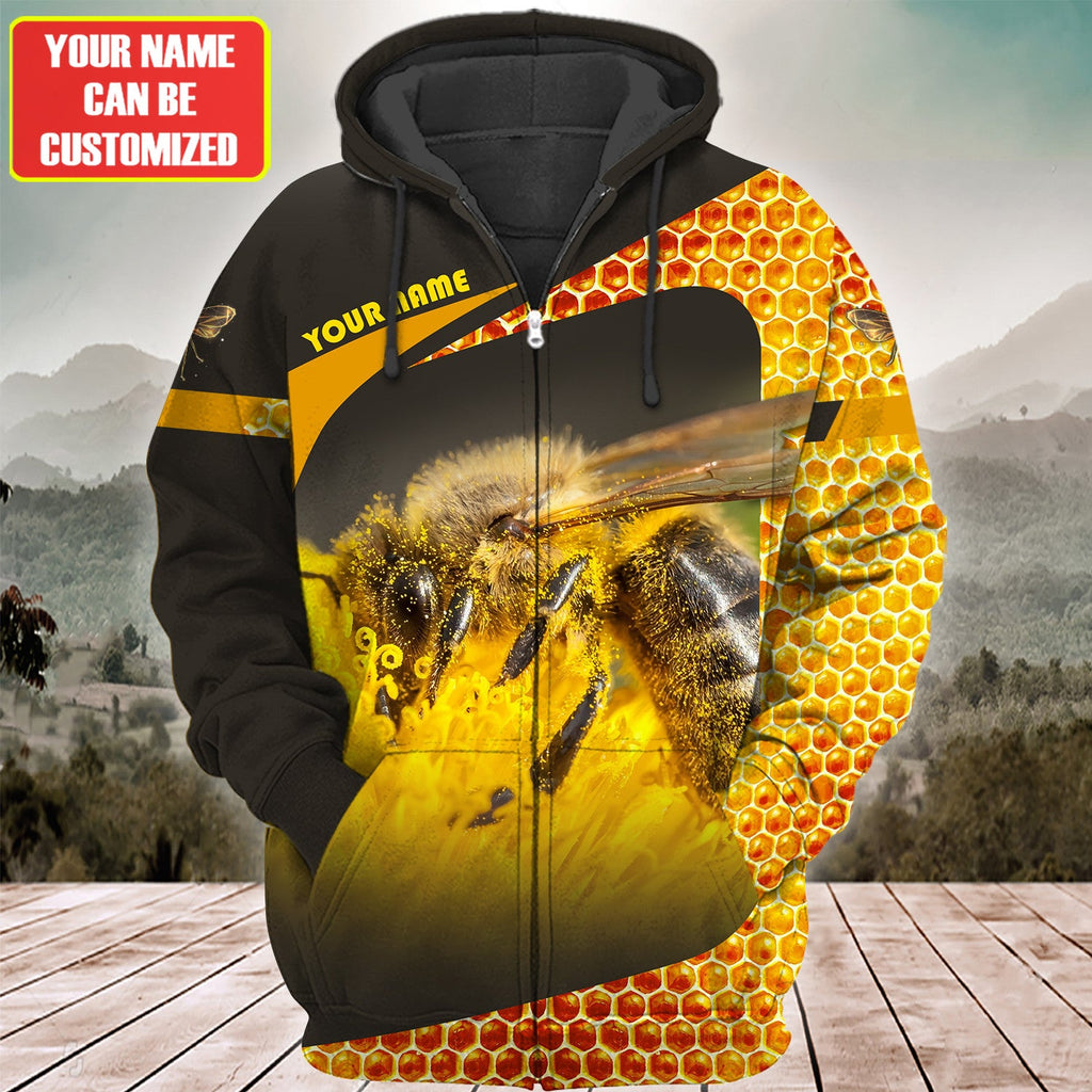 Personalized Name Honey Bee 25 All Over Printed Unisex Shirt Q211201