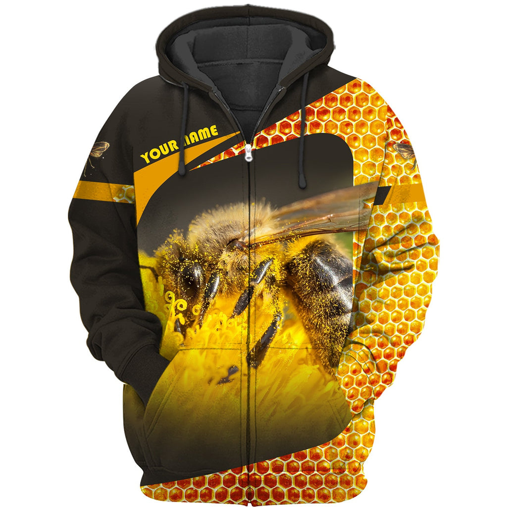 Personalized Name Honey Bee 25 All Over Printed Unisex Shirt Q211201