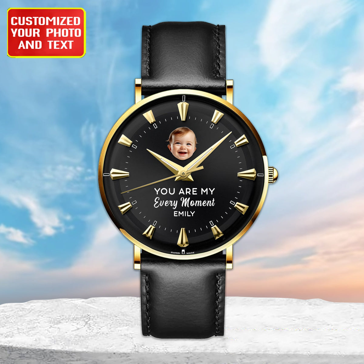 Customized For Loved Gift Quartz Leather Watch