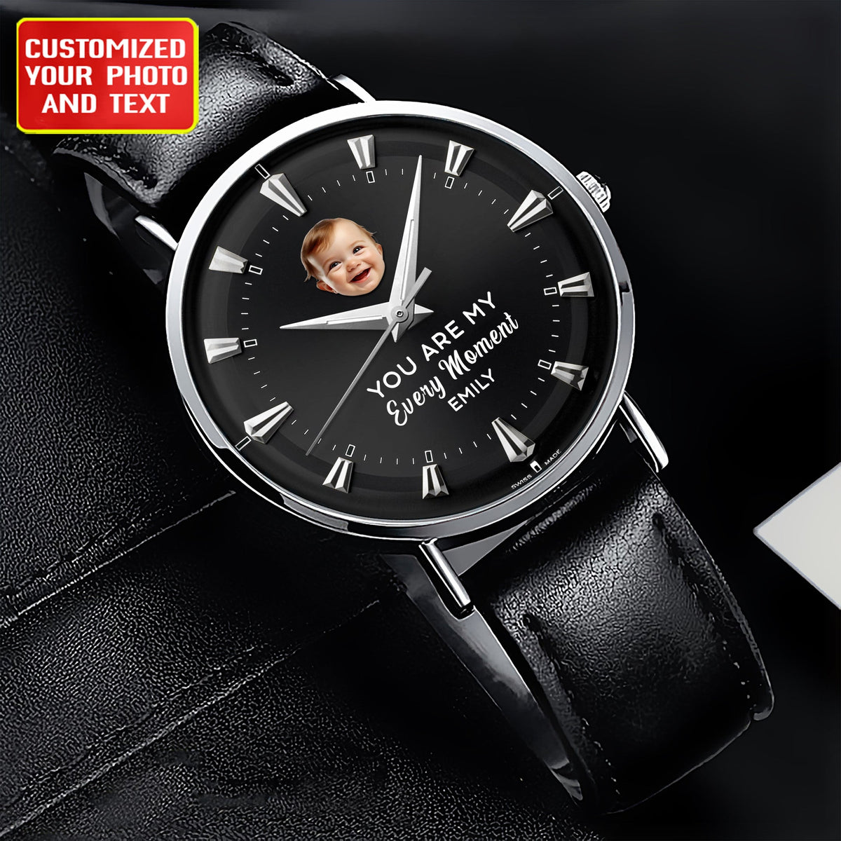 Customized For Loved Gift Quartz Leather Watch