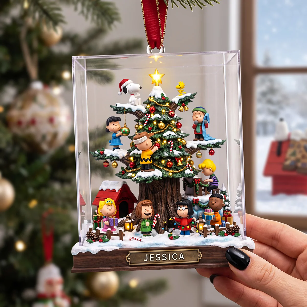 Winter Wonderland Acrylic Ornament - Personalized Gifts For Christmas