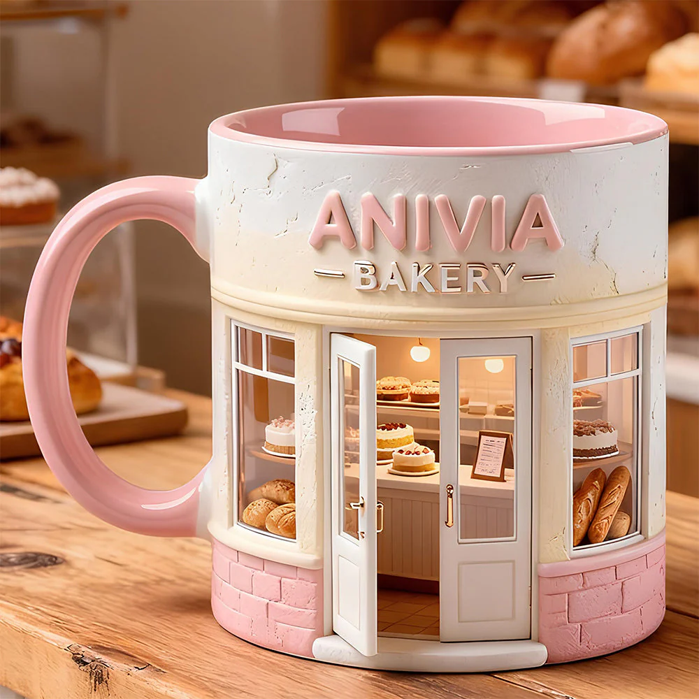 Bakery Shop Accent Mug - Personalized Gifts For Bakers