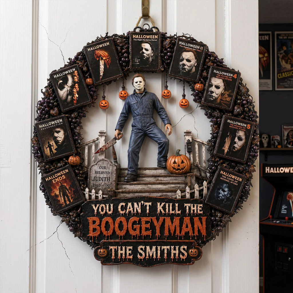 Midnight Slasher Acrylic Sign - Personalized Gifts For Horror Lovers