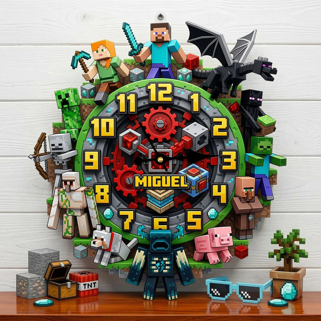 Adventure Wall Clock Personalized Unique Gifts