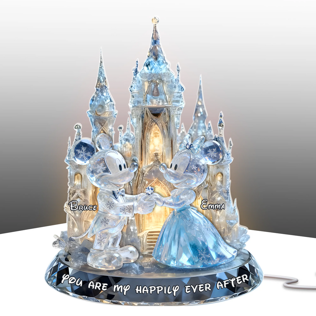 Shimmering Fairytail Couple Acrylic Light, Personalized Gifts For Couple