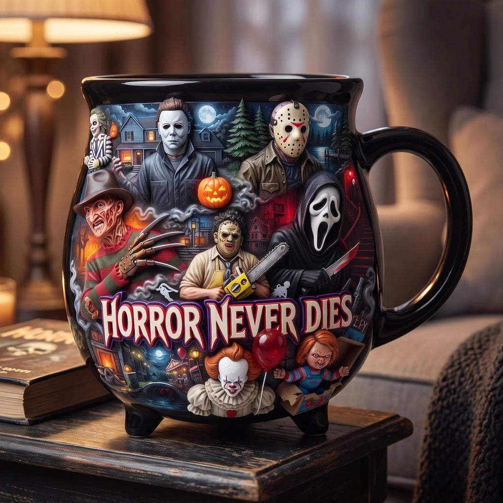 Halloween Villain Ceramic Cauldron Mug - Personalized Gifts For Halloween Cauldron Mug