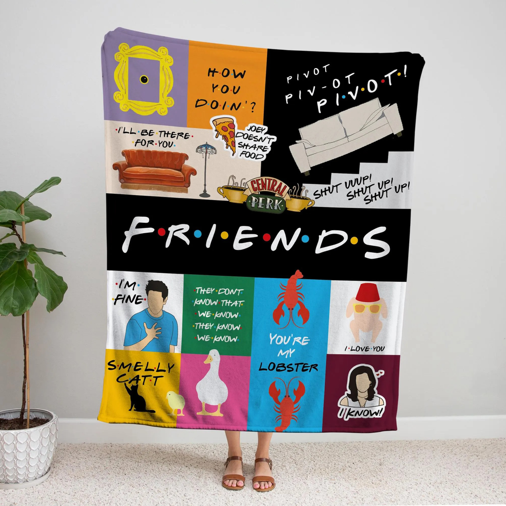 Iconic Film Series Central Perk - Personalized Christmas Film Blanket