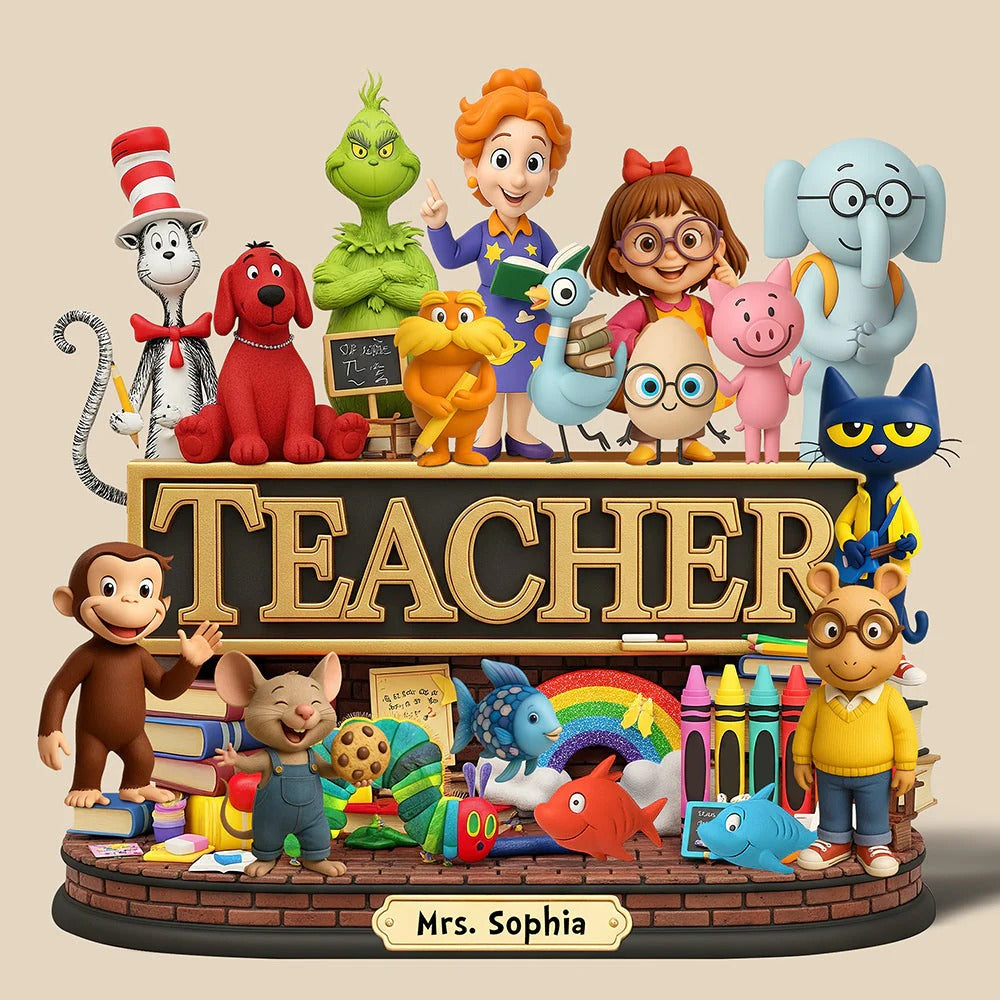 Children's Book Acrylic Plaque - Personalized Gifts For Teacher
