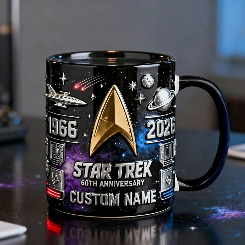 Final Frontier 60th Anniversary - Personalized Star Fleet Accent Mug