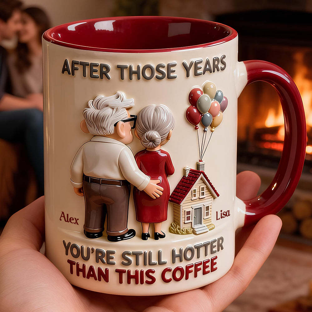 Funny Old Couple Accent Mug - Personalized Gifts For Couple