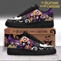 Gothic Halloween AF1 Sneakers - Custom Character Low Top Streetwear Shoes