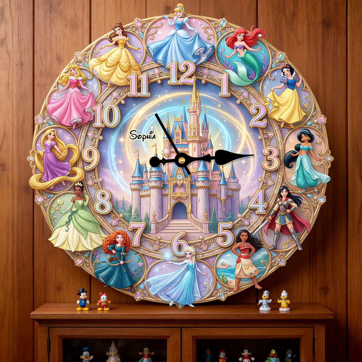Personalized Gifts For Princess Fans Acrylic Hanging Wall Clock